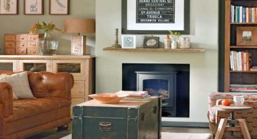 vintage living room ideas with repurpose chest
