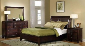 warm green and khaki relaxing paint colors for bedrooms