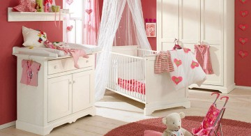 warm pink baby room ideas