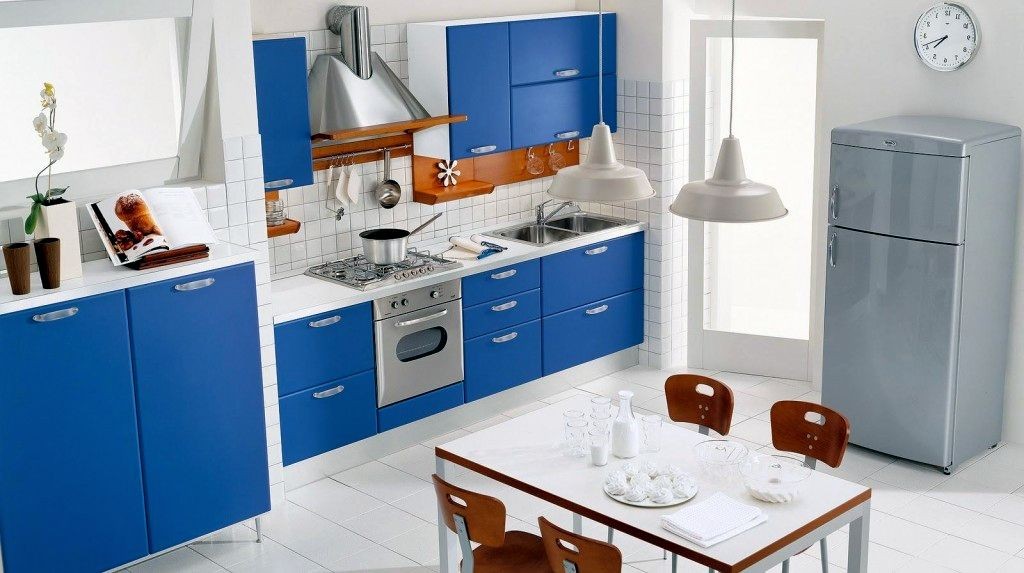 white and blue cabinet popular paint colors for kitchen