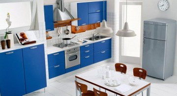 white and blue cabinet popular paint colors for kitchen