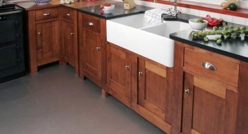 white stand alone kitchen sink