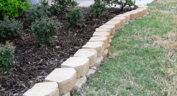 white stones for flower beds