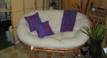 wide modern papasan chair