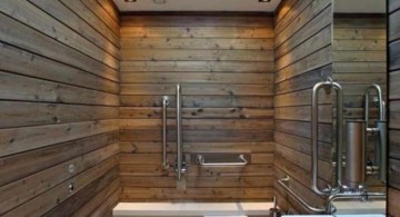 wooden bathroom designs for narrow space