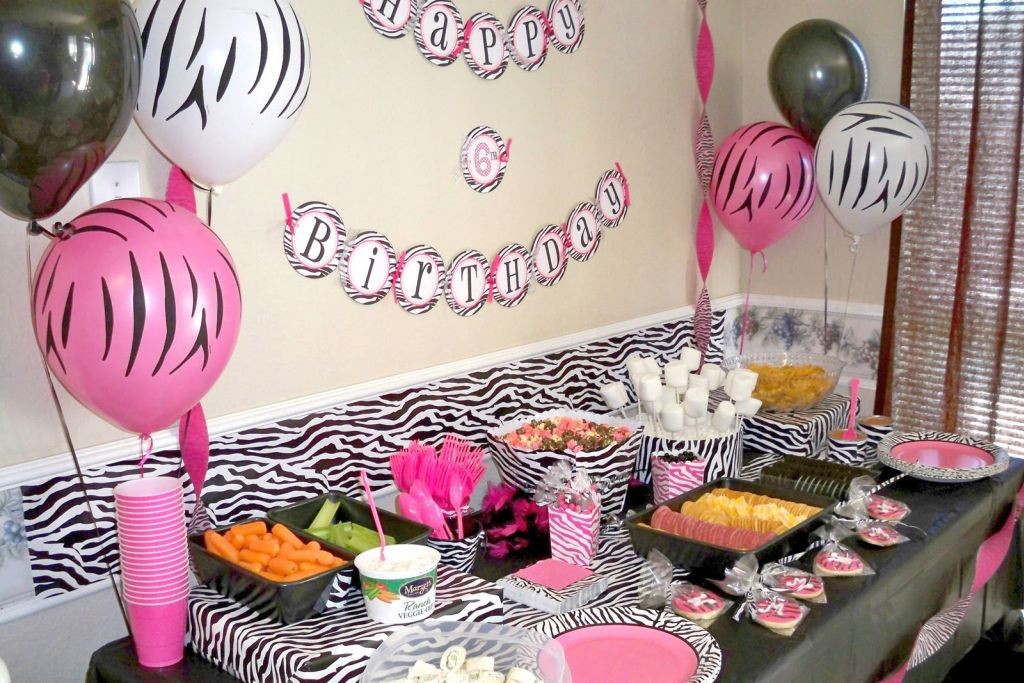 zebra print pink and black wall decor