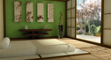 zen bedroom ideas with paper doors