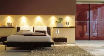zen bedroom ideas with unique lighting
