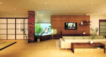 zen living room ideas for spacious houses