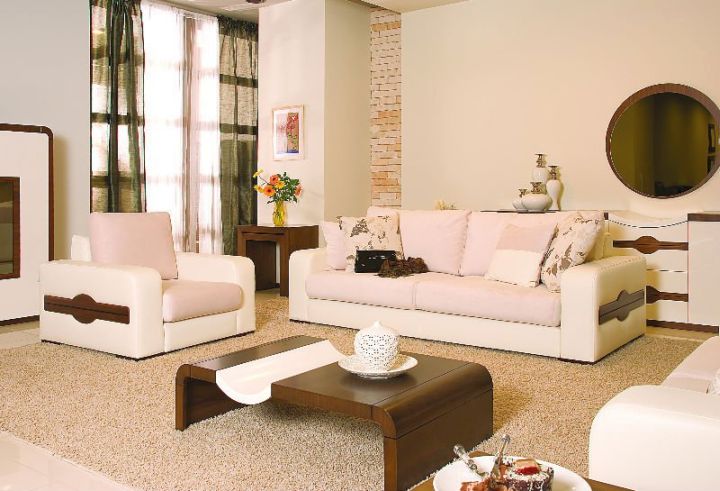 zen living room ideas in white and brown and unique coffee table