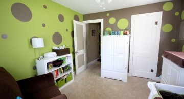 Boys room color in green and grey