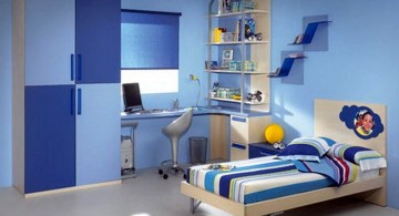Boys room color in two shades of blue