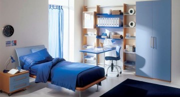 Boys room color in white and blue