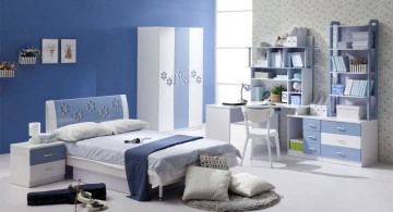 Boys room color with blue and faded purple