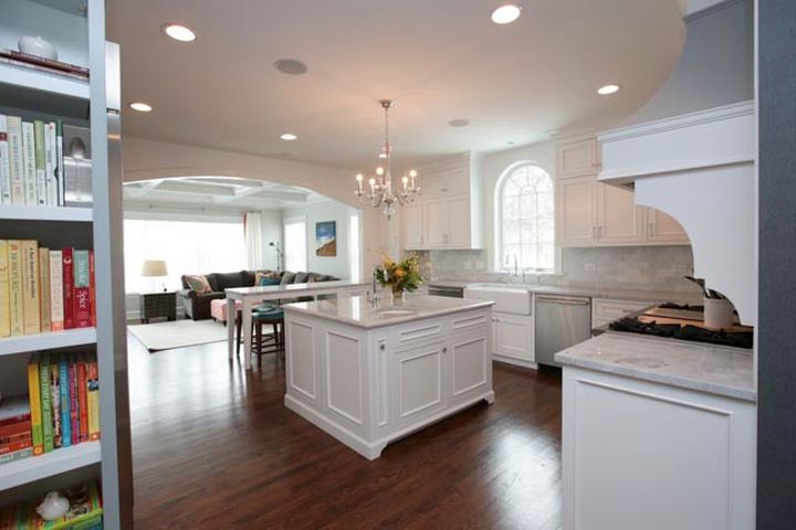 Colonial Kitchen Remodel side view from hallway