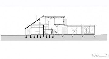 Elwood House side view floor plan