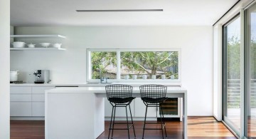 Fire Island Beach House dining room and kitchen