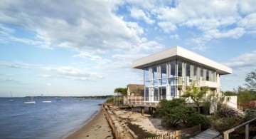 Fire Island Beach House from land view
