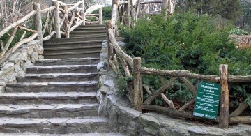 Garden stairs on shakespeare garden