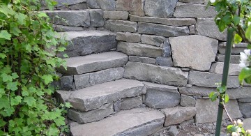 Garden stairs short and small stone path