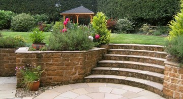 Garden stairs simple contemporary