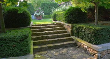 Garden stairs to a hidden garden