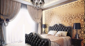 Gothic bedrooms with cream walls