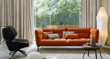 Italian Sofa Brands in orange