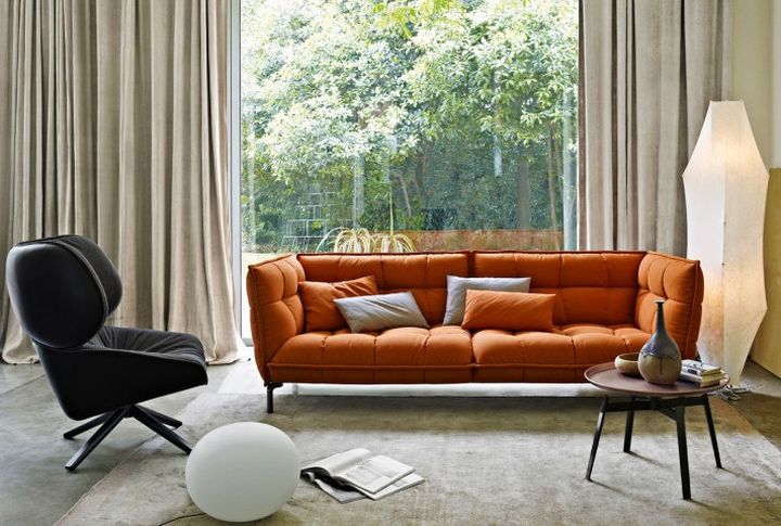 Italian Sofa Brands in orange