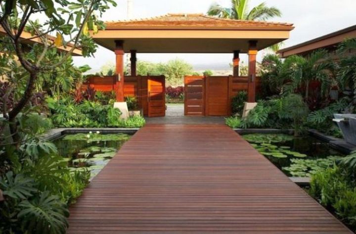 Japanese garden bridge plans across the pond