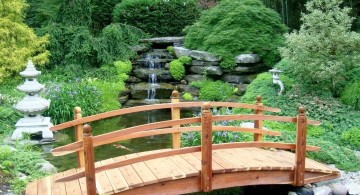 Japanese garden bridge plans with simple railing