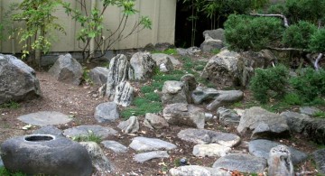 Japanese style small rock garden designs