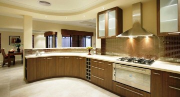 L shaped modular kitchen