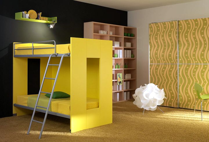 Modern Bunkbed in Retro colors