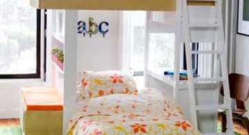 Modern Bunkbed with flower bedding