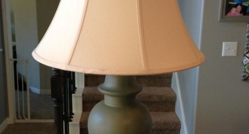 Rosette lamp shade in earth tones