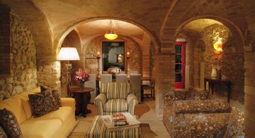 Tuscan living room decor for basement living rooms