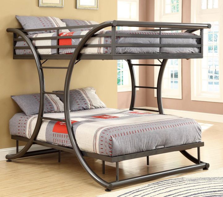 X cresent frame bunk bed for adults