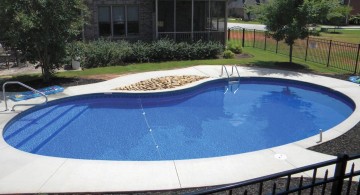 above ground kidney shape pool