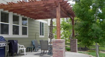 attached to the house modern pergola kit