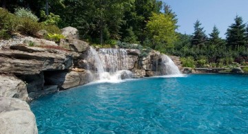 awesome pool waterfall ideas