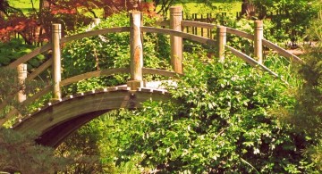 beautiful Japanese garden bridge plans