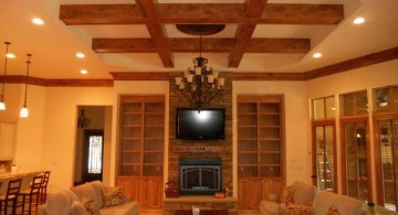 beautiful ceilings drop ceiling with exposed beams accent