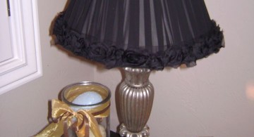 black lace Rosette lamp shade