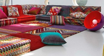 bohemian mah jong sofa