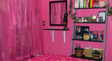 bold hot pink room for small rooms