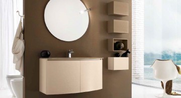 brown bathrooms in matte taupe brown