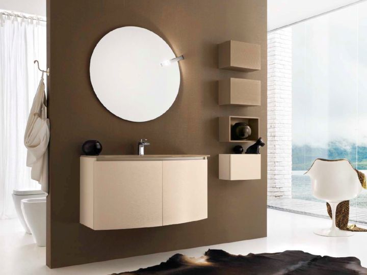 brown bathrooms in matte taupe brown