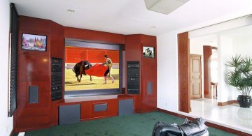 built in TV for media rooms