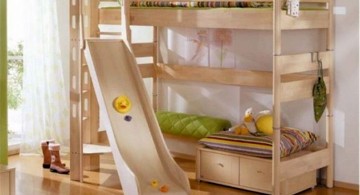 bunk bedroom ideas with a slide